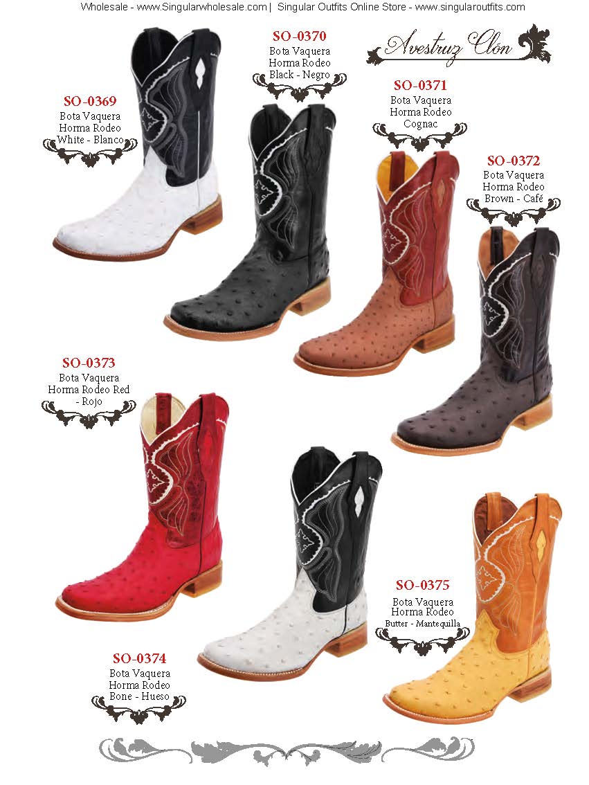 Rodeo and Work Boots Catalog Singular Wholesale