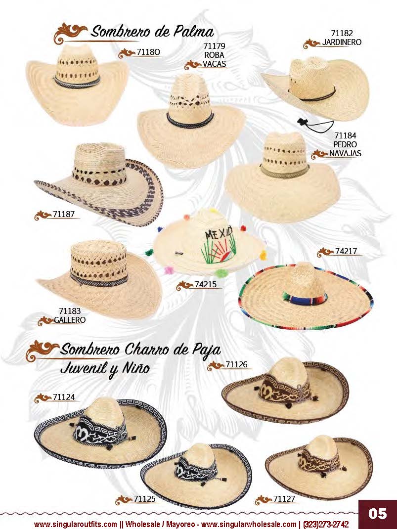 Singular Outfits Accesorios para Charros y Caballos Monturas Espuelas Sombreros Moños Hebillas Catalogo_Page_05