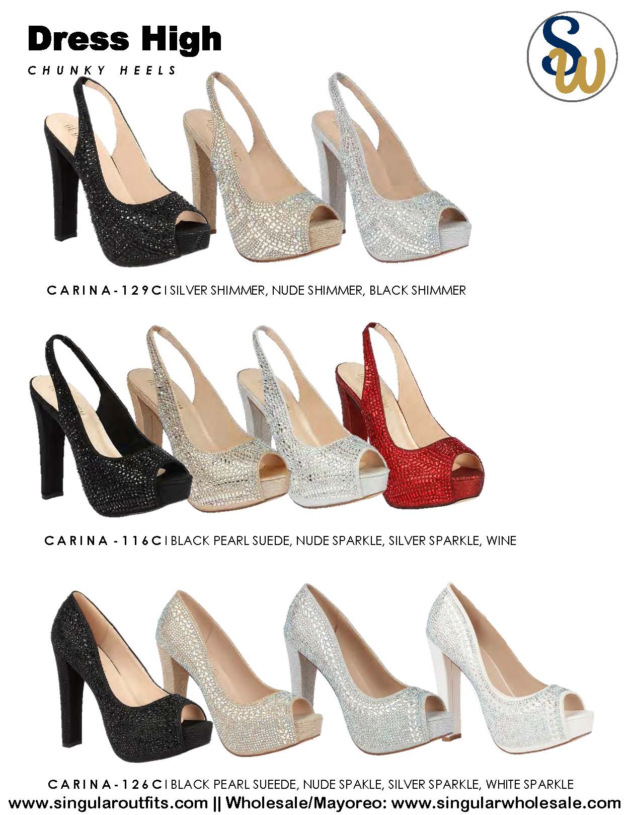 Wholesale high-Heels Women Party Shoes Catalog Singular Outfits